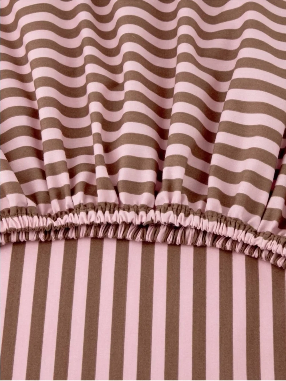 Hollister Target FULL Percale Sheet Set Pink Brown Stripe Striped NEW IN PACKAGE